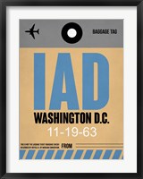 IAD Washington Luggage Tag 1 Fine Art Print