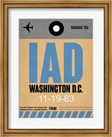 IAD Washington Luggage Tag 1 Fine Art Print