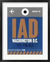 IAD Washington Luggage Tag 2 Fine Art Print