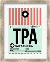 TPA Tampa Luggage Tag 1 Fine Art Print