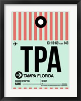 TPA Tampa Luggage Tag 1 Fine Art Print