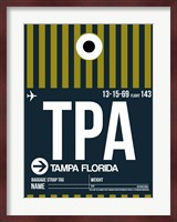 TPA Tampa Luggage Tag 2 Fine Art Print