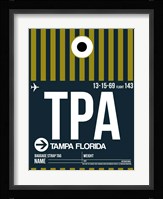 TPA Tampa Luggage Tag 2 Fine Art Print
