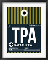 TPA Tampa Luggage Tag 2 Fine Art Print