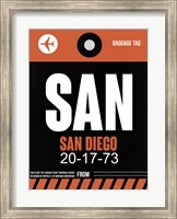 SAN San Diego Luggage Tag 3 Fine Art Print