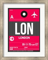 LON London Luggage Tag 2 Fine Art Print