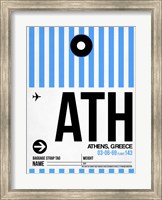 ATH Athens Luggage Tag 1 Fine Art Print