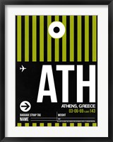 ATH Athens Luggage Tag 2 Fine Art Print