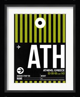 ATH Athens Luggage Tag 2 Fine Art Print