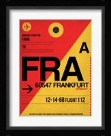 FRA Frankfurt Luggage Tag 2 Fine Art Print