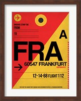 FRA Frankfurt Luggage Tag 2 Fine Art Print