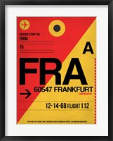 FRA Frankfurt Luggage Tag 2 Fine Art Print