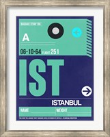 IST Istanbul Luggage Tag 1 Fine Art Print
