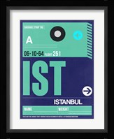 IST Istanbul Luggage Tag 1 Fine Art Print