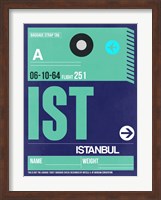 IST Istanbul Luggage Tag 1 Fine Art Print