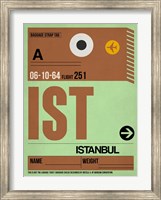 IST Istanbul Luggage Tag 2 Fine Art Print