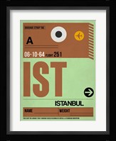 IST Istanbul Luggage Tag 2 Fine Art Print