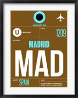 MAD Madrid Luggage Tag 1 Fine Art Print