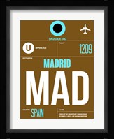 MAD Madrid Luggage Tag 1 Fine Art Print