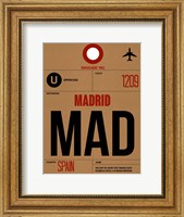 MAD Madrid Luggage Tag 2 Fine Art Print