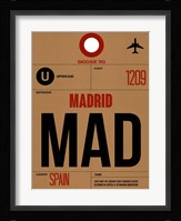 MAD Madrid Luggage Tag 2 Fine Art Print