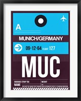 MUC Munich Luggage Tag 1 Fine Art Print
