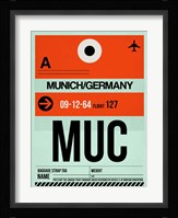 MUC Munich Luggage Tag 2 Fine Art Print