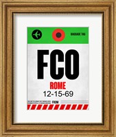 FCO Rome Luggage Tag 1 Fine Art Print
