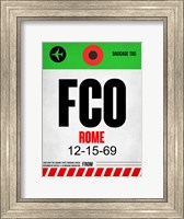 FCO Rome Luggage Tag 1 Fine Art Print
