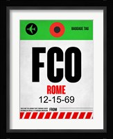 FCO Rome Luggage Tag 1 Fine Art Print