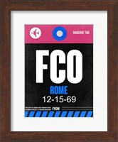 FCO Rome Luggage Tag 2 Fine Art Print