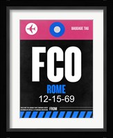 FCO Rome Luggage Tag 2 Fine Art Print