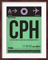 CPH Copenhagen Luggage Tag 1 Fine Art Print