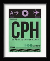 CPH Copenhagen Luggage Tag 1 Fine Art Print