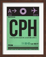CPH Copenhagen Luggage Tag 1 Fine Art Print