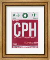 CPH Copenhagen Luggage Tag 2 Fine Art Print