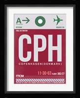 CPH Copenhagen Luggage Tag 2 Fine Art Print
