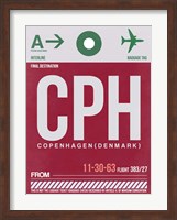 CPH Copenhagen Luggage Tag 2 Fine Art Print
