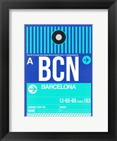 BCN Barcelona Luggage Tag 2 Fine Art Print