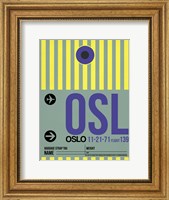 OSL Oslo Luggage Tag 1 Fine Art Print