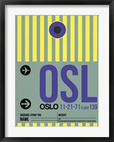 OSL Oslo Luggage Tag 1 Fine Art Print