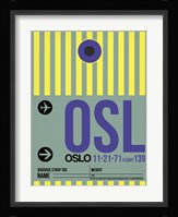 OSL Oslo Luggage Tag 1 Fine Art Print