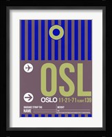 OSL Oslo Luggage Tag 2 Fine Art Print