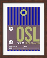 OSL Oslo Luggage Tag 2 Fine Art Print