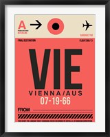 VIE Vienna Luggage Tag 1 Fine Art Print