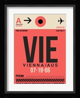 VIE Vienna Luggage Tag 1 Fine Art Print