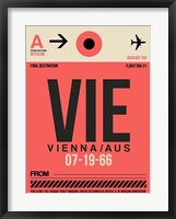 VIE Vienna Luggage Tag 1 Fine Art Print