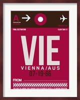 VIE Vienna Luggage Tag 2 Fine Art Print