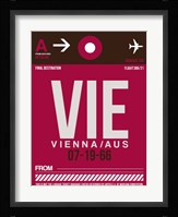 VIE Vienna Luggage Tag 2 Fine Art Print