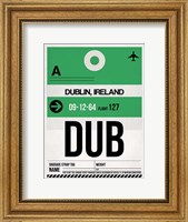 DUB Dublin Luggage Tag 1 Fine Art Print